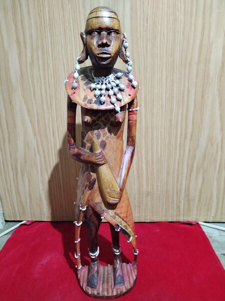 Statueta africana femeie Masai
