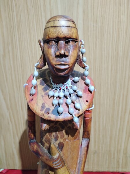 Statueta africana femeie Masai