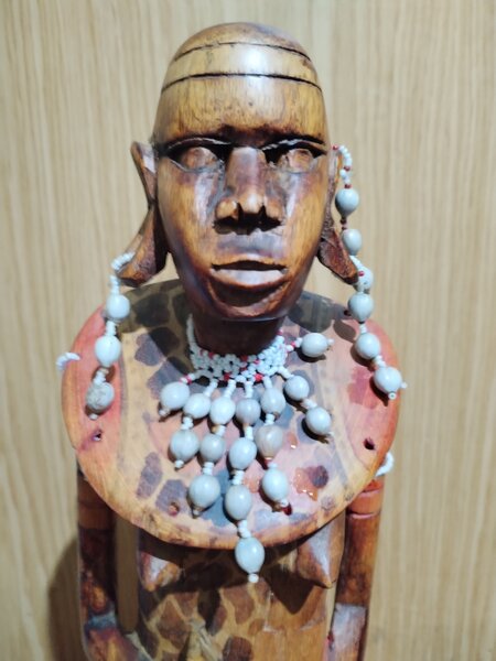 Statueta africana femeie Masai
