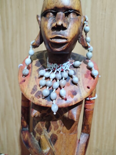 Statueta africana femeie Masai
