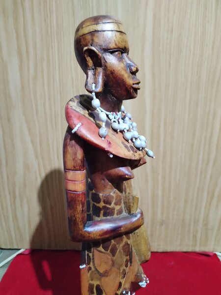 Statueta africana femeie Masai