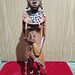 Statueta africana femeie Masai, 47 cm.
