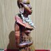 Statueta africana femeie Masai, 47 cm.