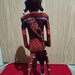Statueta africana femeie Masai, 47 cm.